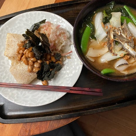 昼まで大丈夫な玄米餅の朝ご飯の画像