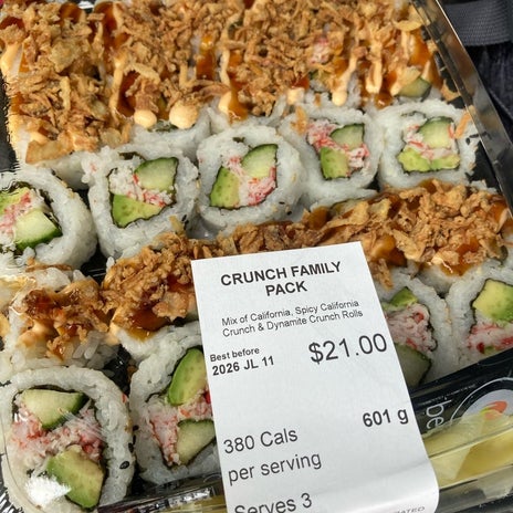 コストコくらいの安いお値段の寿司の画像