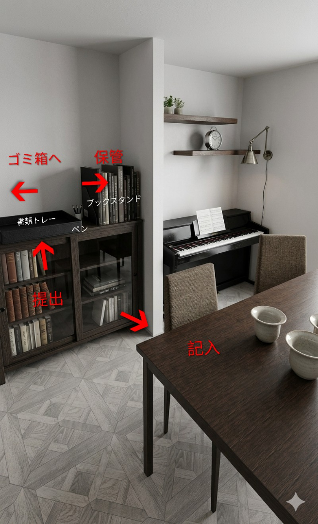 動線以前の問題だったお便りの保管の画像