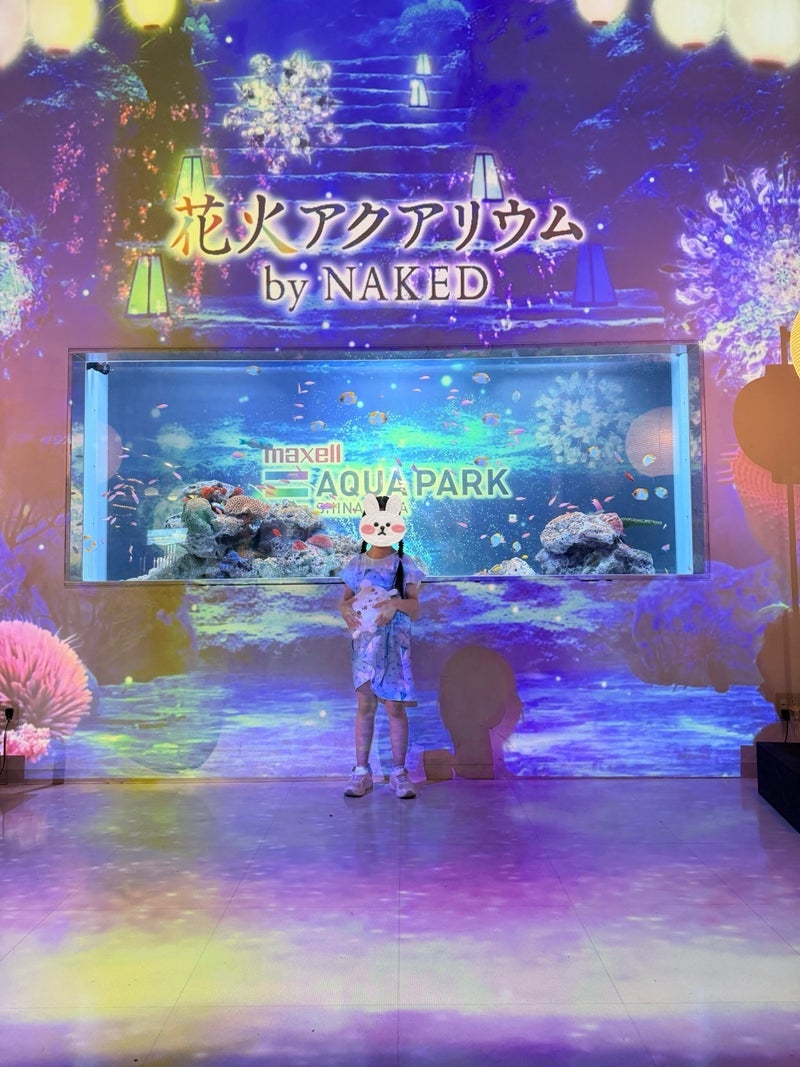 上原さくら ずぶ濡れ席でイルカショーの画像