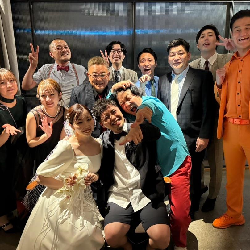 サンド富澤マネージャーの結婚式の画像