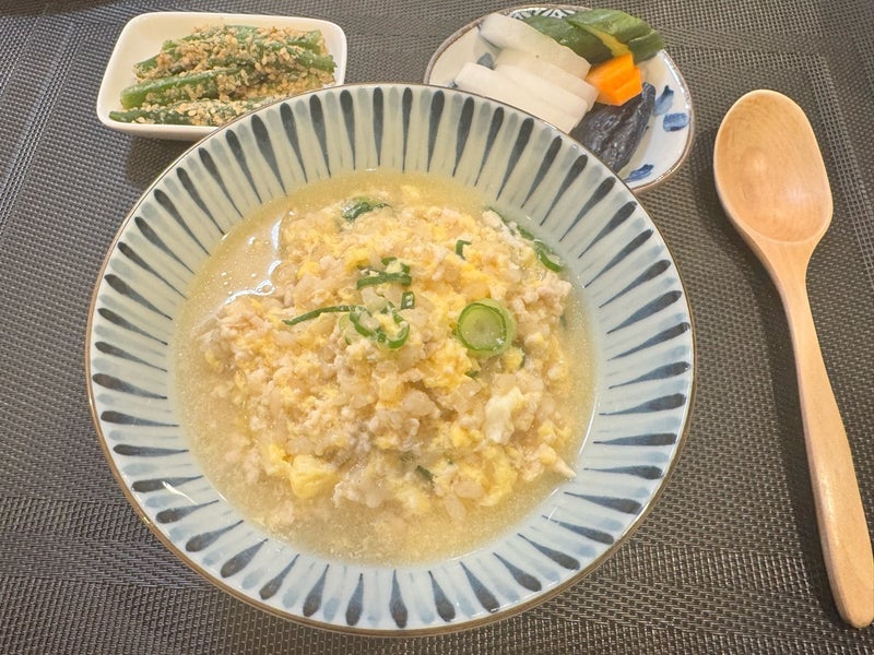 薬丸裕英 昨晩は妻が作った雑炊の画像