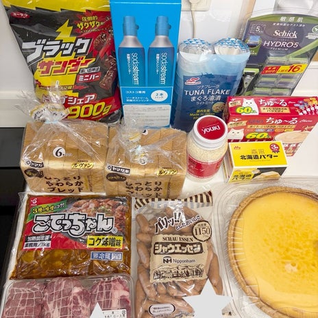 少なめに選んだコストコでの合計金額の画像