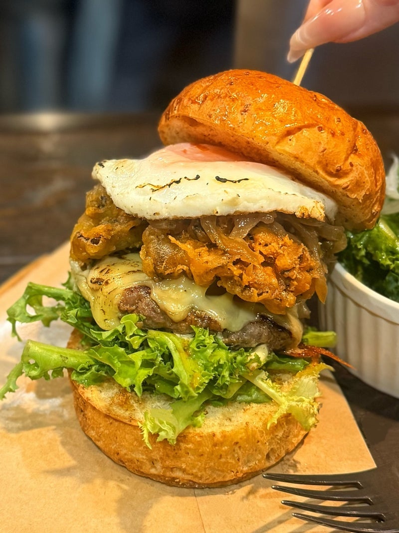 専門店の期間限定舞茸天ぷらバーガーの画像