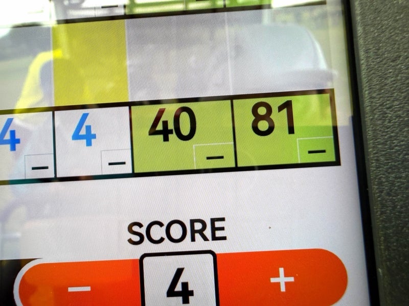 東MAX ゴルフでスコア81を記録の画像