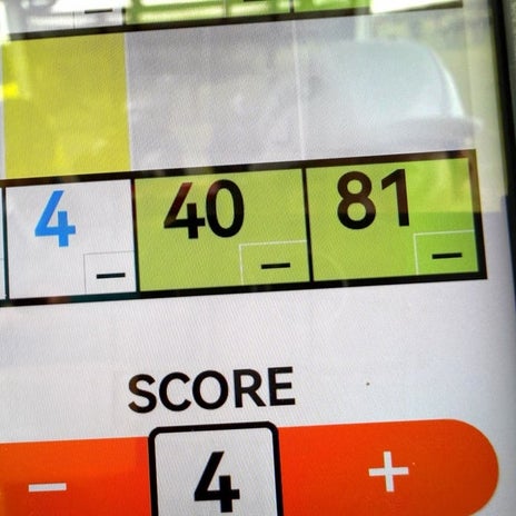 東MAX ゴルフでスコア81を記録の画像