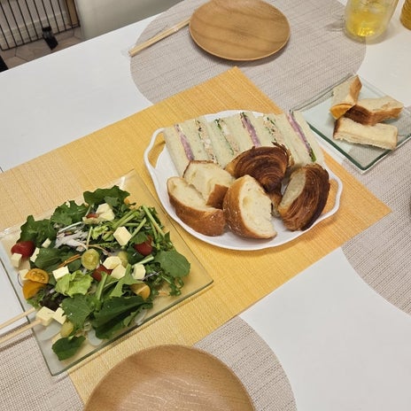 ボランティア仲間のお家でのランチの画像