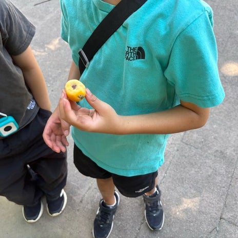 美優 少年に勧められた食べかけビワの画像