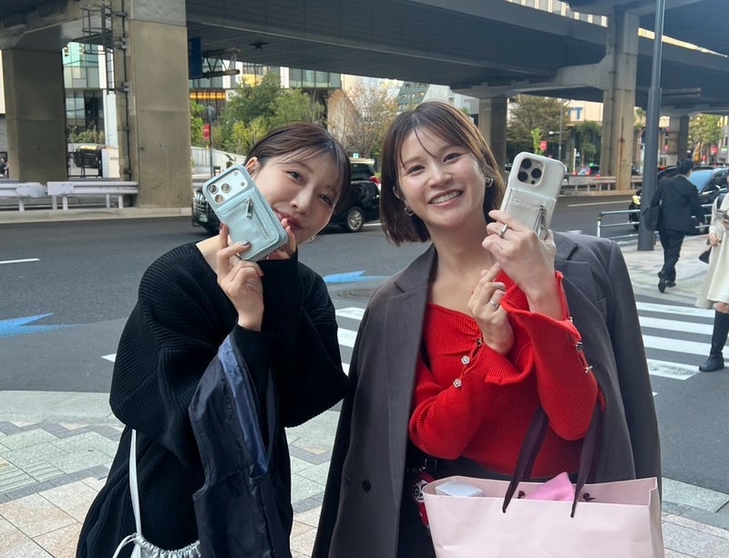 桃 お揃いで使っているiPhoneケースの画像