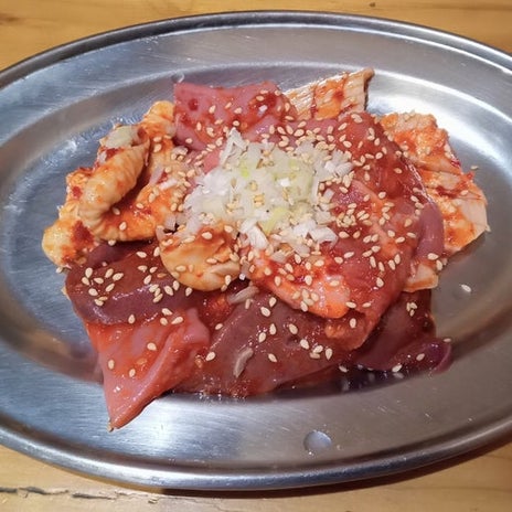 大好物で美味しいMIXホルモンの画像
