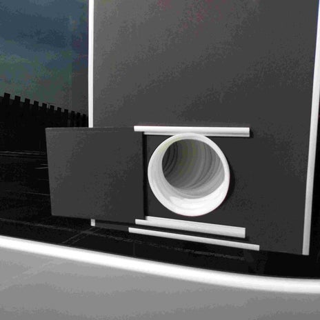 移動式クーラーの排気を本格改良の画像