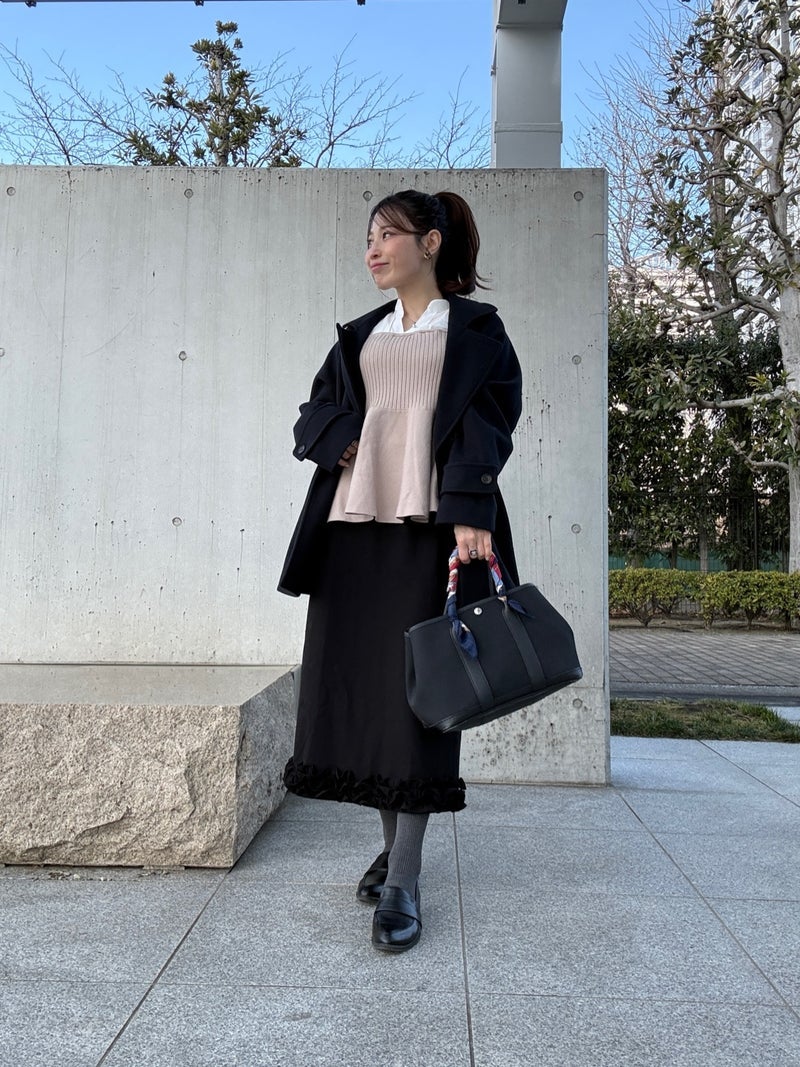 低身長な私の小学校説明会コーデの画像