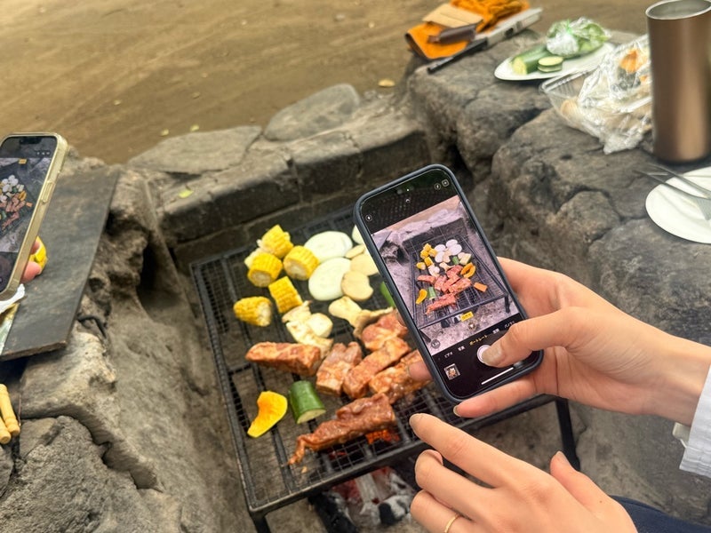 子あり女子だけで楽しんだバーベキューの画像