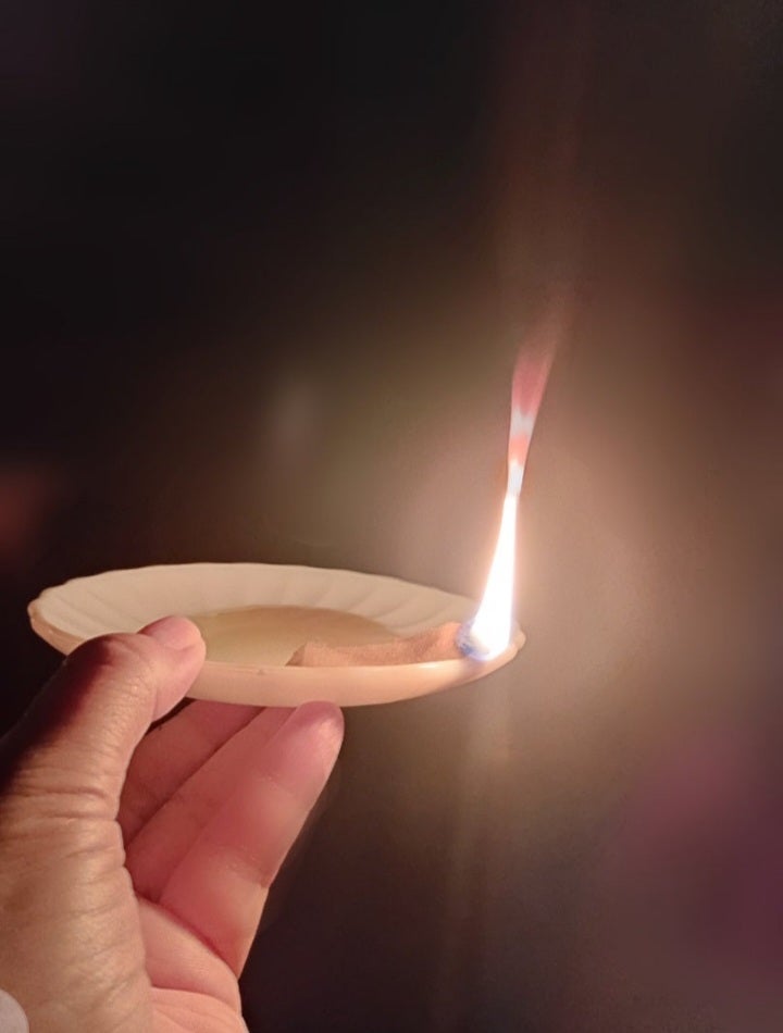 停電時に夫が作ってくれたものの画像