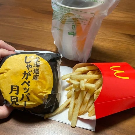 大満足だったマックの月見バーガーの画像