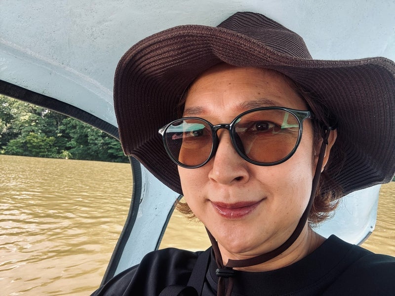 虻川 お腹の肉が邪魔な足こぎボートの画像