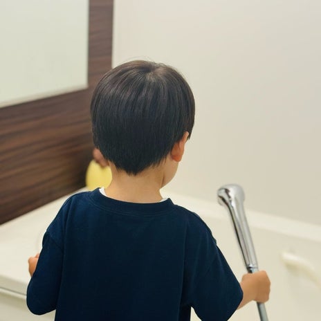だいた 助かっている息子のお手伝いの画像