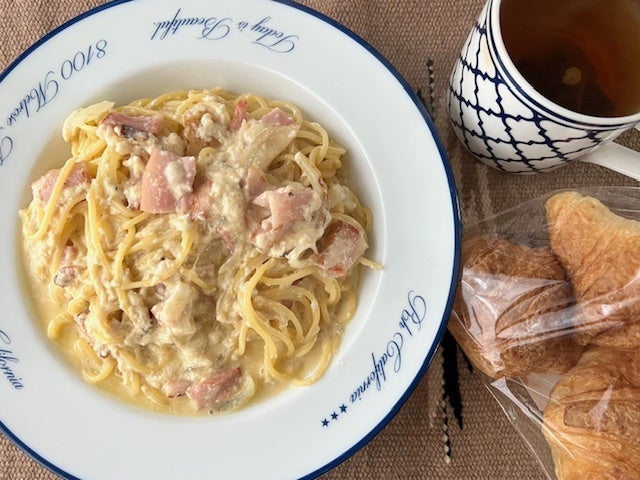 チーズの種類を変えたカルボナーラの画像