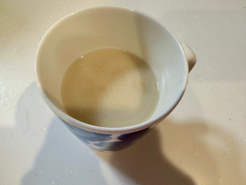 初めてでキツイファスティング1日目の画像