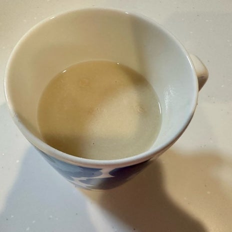 初めてでキツイファスティング1日目の画像