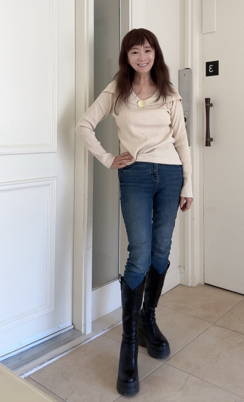 アグネス 長男に頼まれ孫の子守の画像