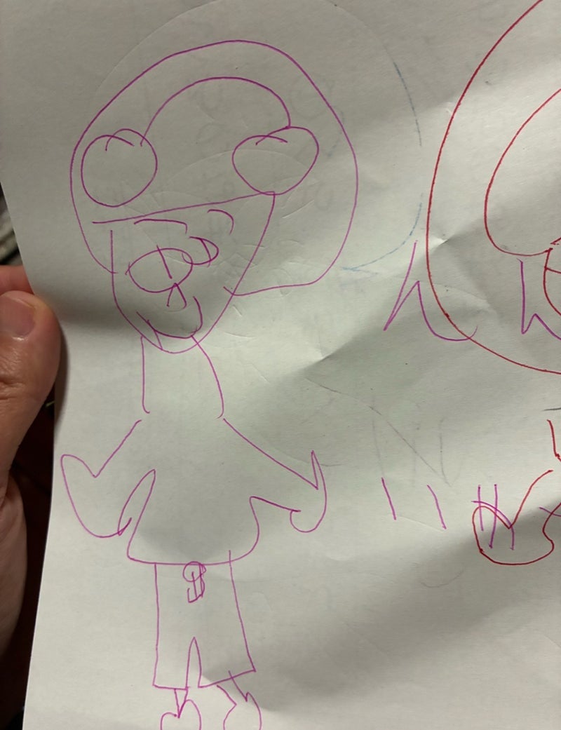 道を覚え絵も描くようになった娘の画像