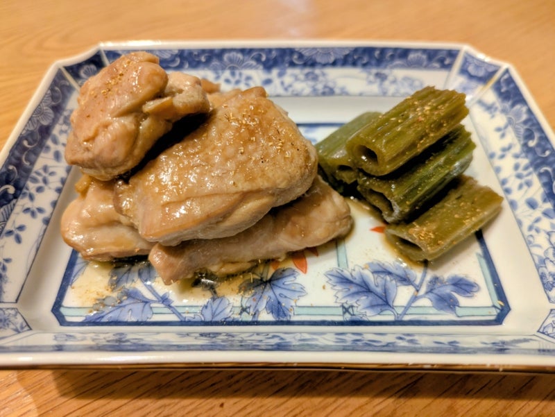 煮物のはずが汁が煮詰まった照り焼きの画像