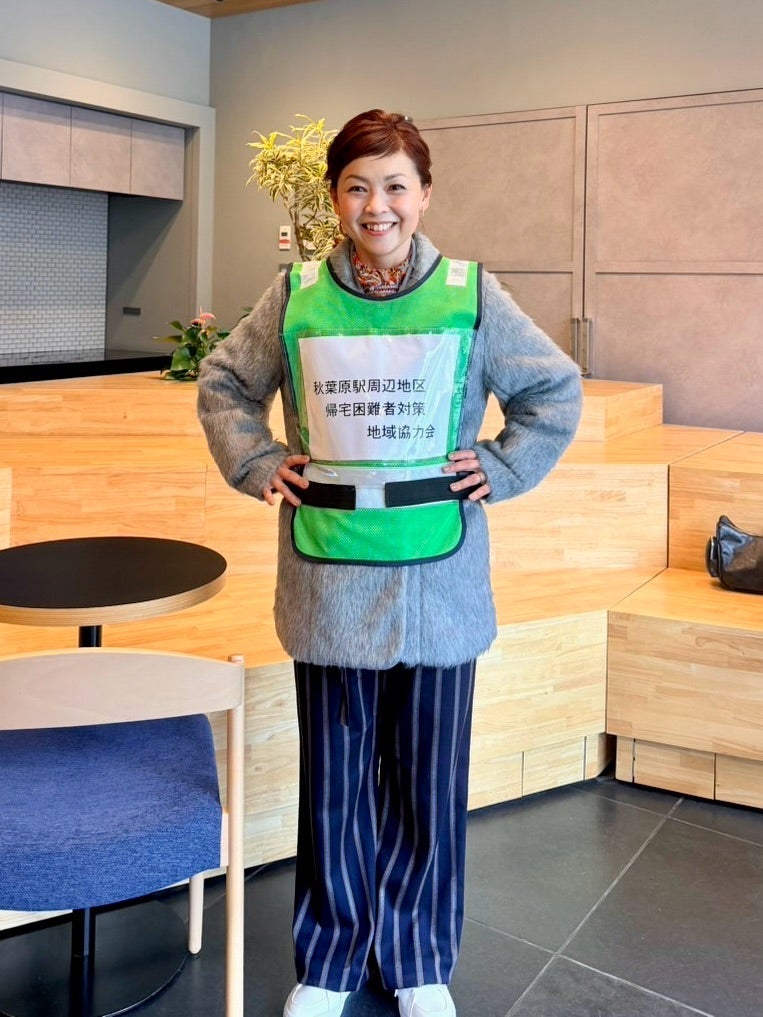 はしのえみ 帰宅困難者の訓練を体験の画像