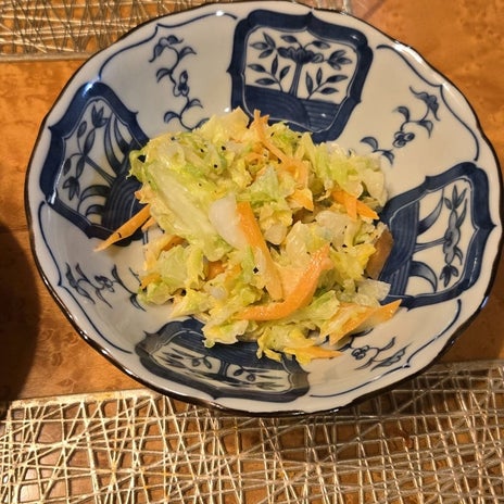 夫の新作で美味しかったコールスローの画像