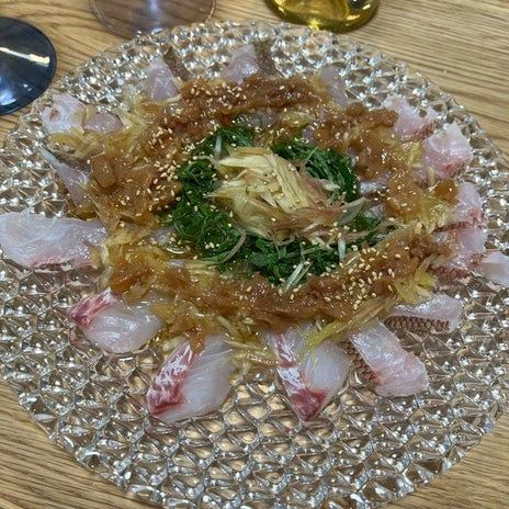 料理本を見て作った鯛のカルパッチョの画像
