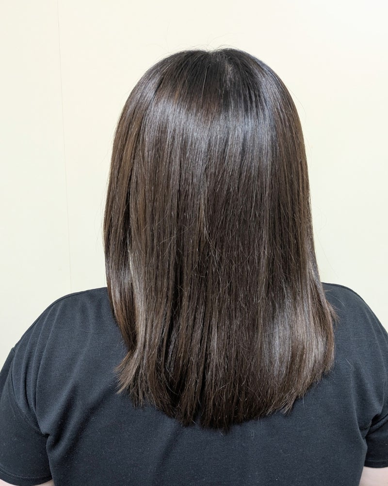 産後久しぶりに全体にかけたストパーの画像