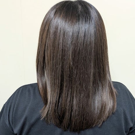 産後久しぶりに全体にかけたストパーの画像