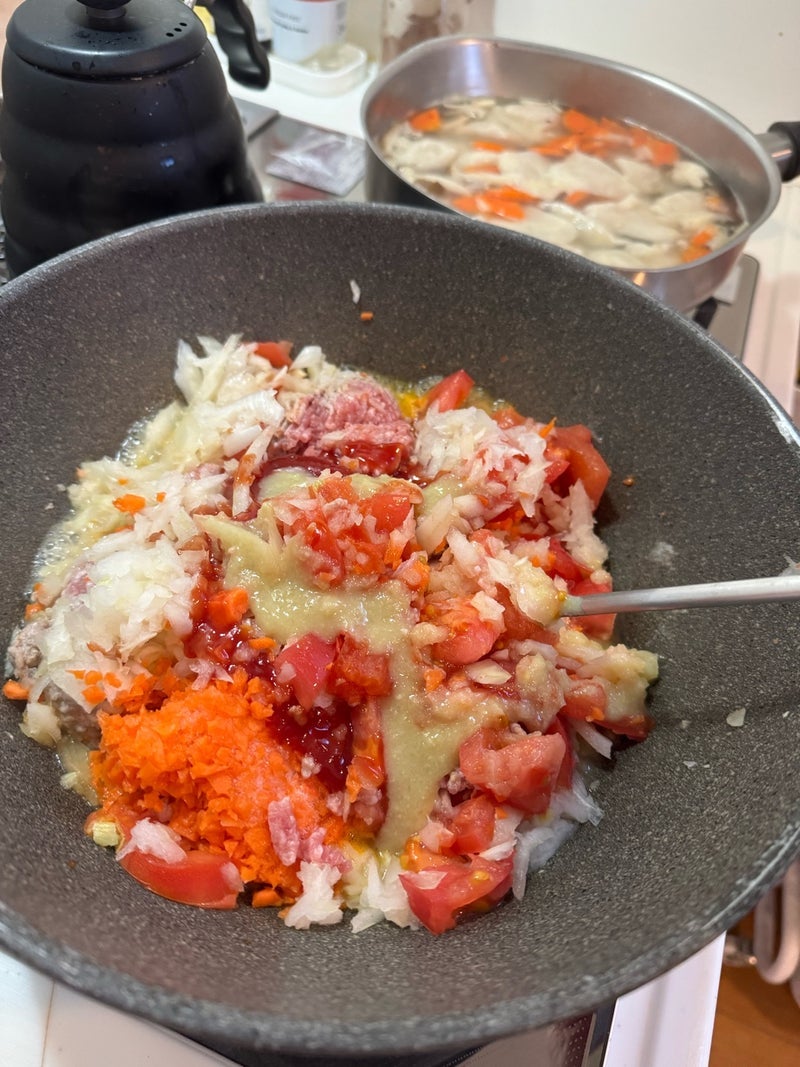 ご飯にも合うトマトと挽肉のソースの画像