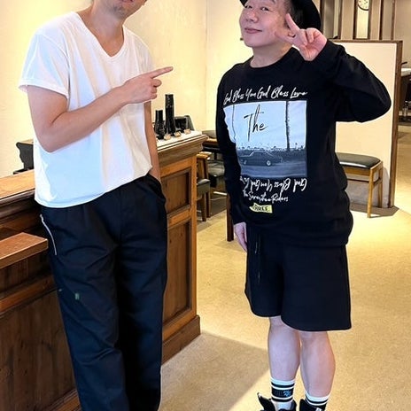 久しぶりに刈り上げて染めた白髪の画像