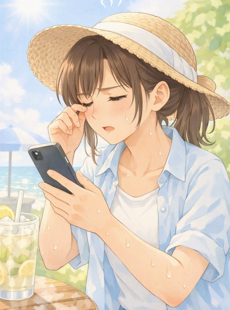 夏特有の視力トラップとその原因の画像