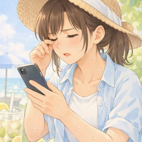 夏特有の視力トラップとその原因の画像