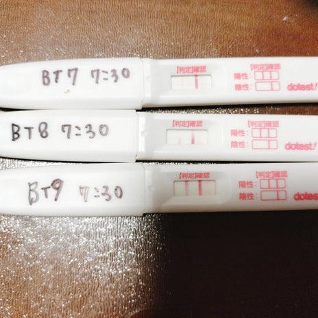 濃くならず不安になった妊娠検査薬の画像