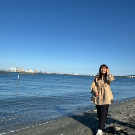 クロ 子供が海辺に作ったシーソーの画像