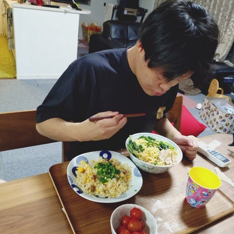 山田花子 ペロリと食べた長男の夕食の画像