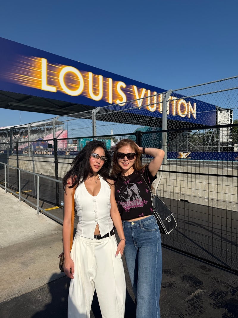 武田久美子 娘とのF1グランプリの画像