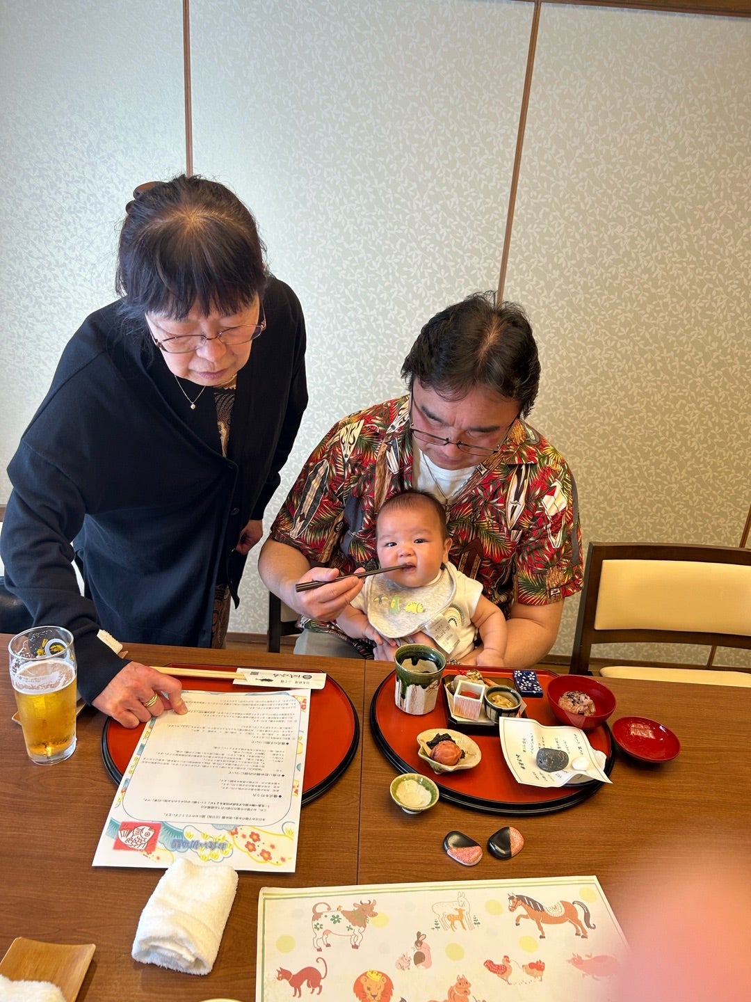 無事に終わった孫のお食い初め