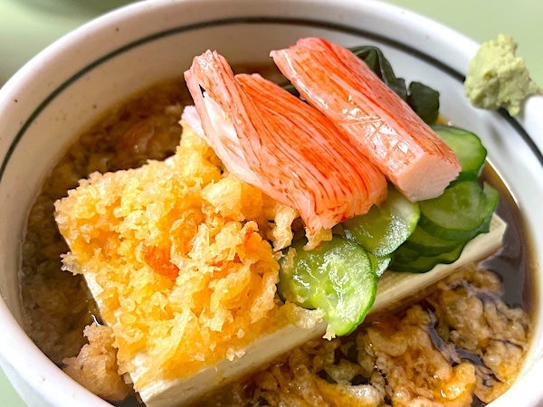 友人たちと食べた絶品のたぬき豆腐の画像