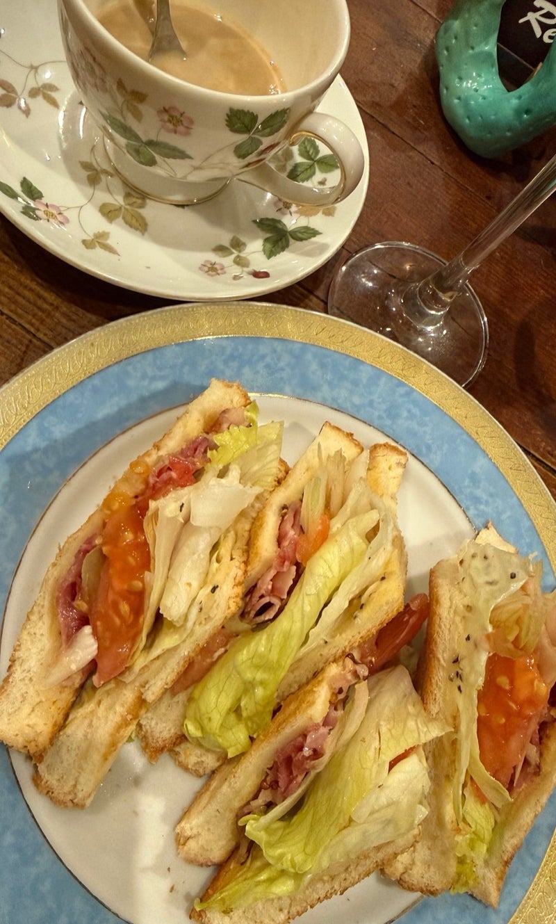 サウナ前に喫茶店で軽めのご飯の画像