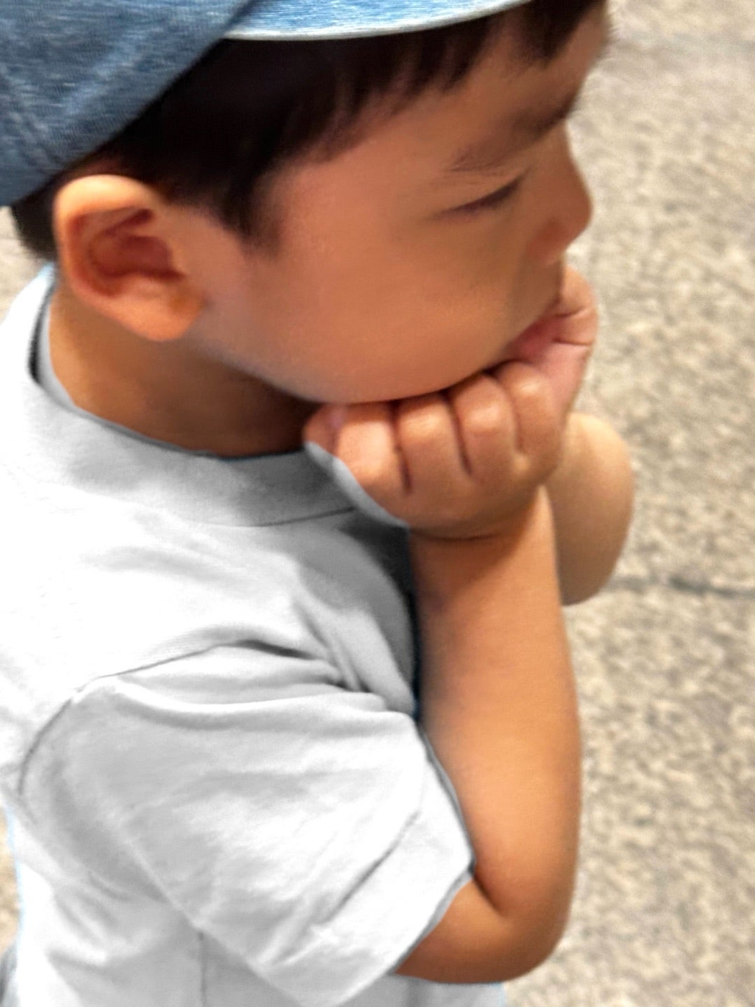 だいたの夫 登園しぶる息子の姿