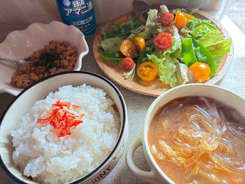 たかが納豆でもおしゃれなモーニングの画像