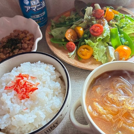 たかが納豆でもおしゃれなモーニングの画像