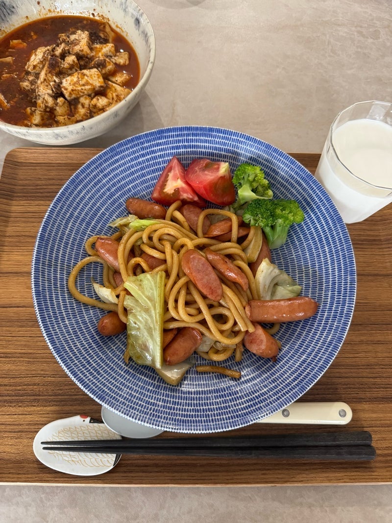 若乃花 白米が合う麻婆豆腐の昼食の画像