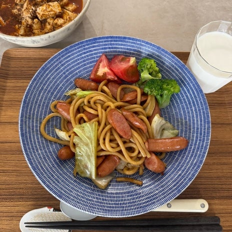 若乃花 白米が合う麻婆豆腐の昼食の画像