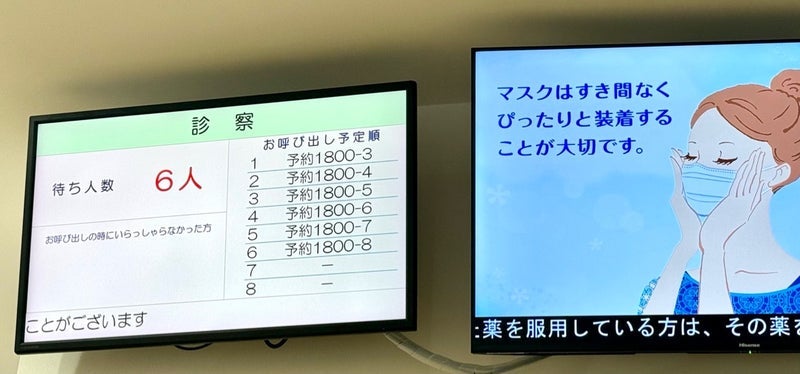 お盆休み明け整形外科で6人待ちの画像