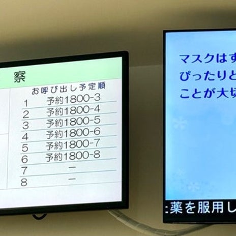 お盆休み明け整形外科で6人待ちの画像